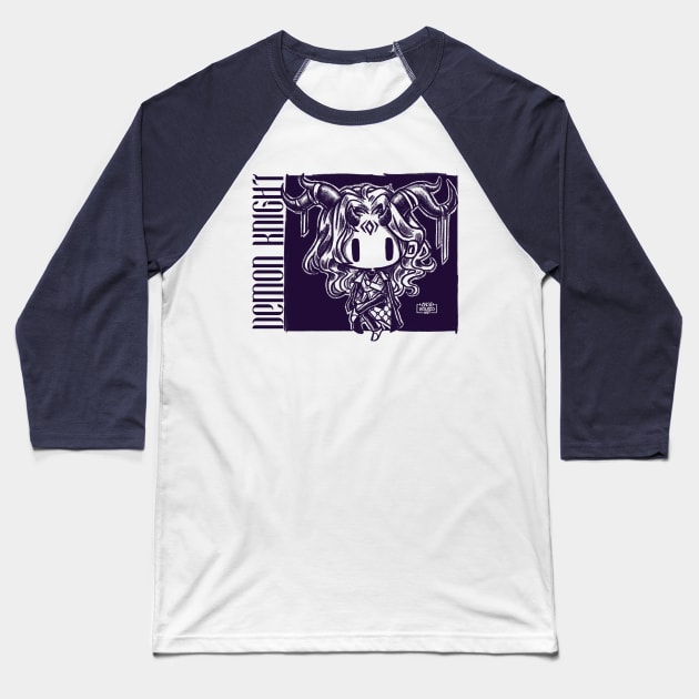 demon knight Baseball T-Shirt by Angi.Laguado